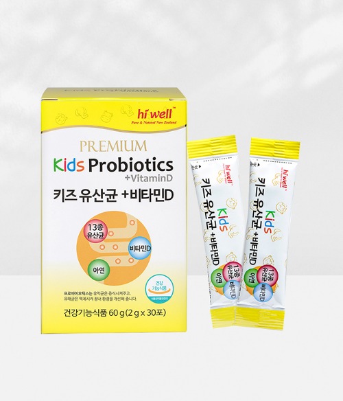 하이웰 키즈 유산균 비타민D 아연+초유/ 어린이 유산균